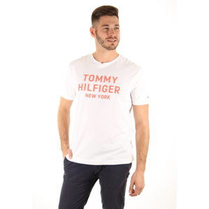 Tommy Hilfiger pánské bílé tričko Dashing - XL (100)